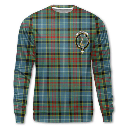 Clan Caldwell Tartan Men Sweatshirt Crest And Plaid Basic Style