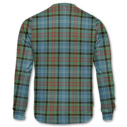 Clan Caldwell Tartan Men Sweatshirt Crest And Plaid Basic Style