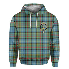 Clan Caldwell Tartan Women Hoodie Crest And Plaid Basic Style