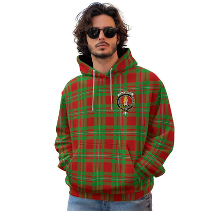 Clan Callander Tartan Men Hoodie Crest And Plaid Basic Style