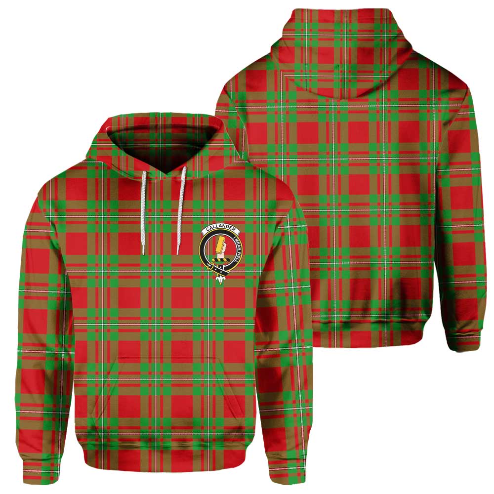 Clan Callander Tartan Men Hoodie Crest And Plaid Basic Style