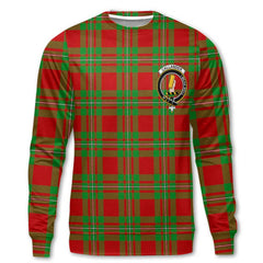 Clan Callander Tartan Men Sweatshirt Crest And Plaid Basic Style