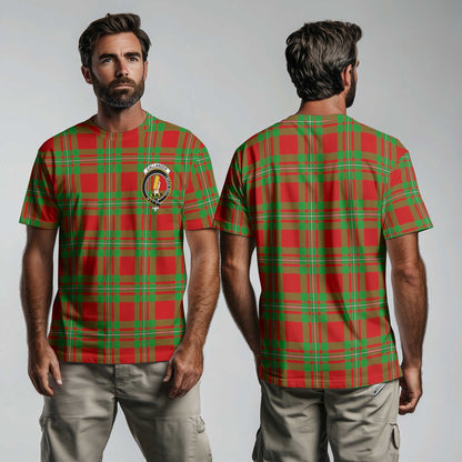 Clan Callander Tartan Men T Shirt Crest And Plaid Basic Style