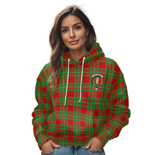 Clan Callander Tartan Women Hoodie Crest And Plaid Basic Style