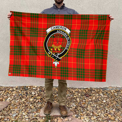 Clan Cameron Tartan Flag 1 Crest And Plaid Basic Style Tartan House Flag Crest And Plaid Basic Style