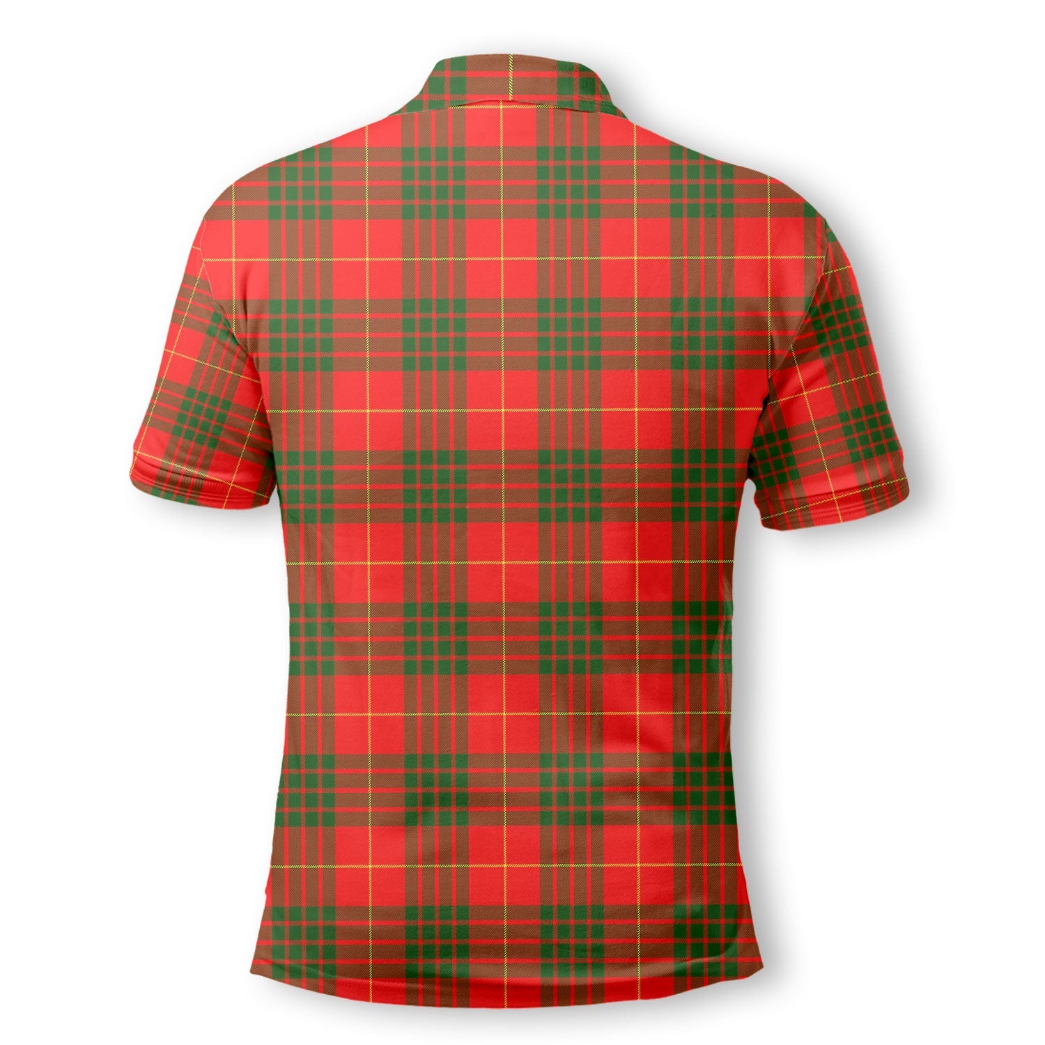 Clan Cameron Tartan Golf Men Polo Shirt Crest And Plaid Basic Style