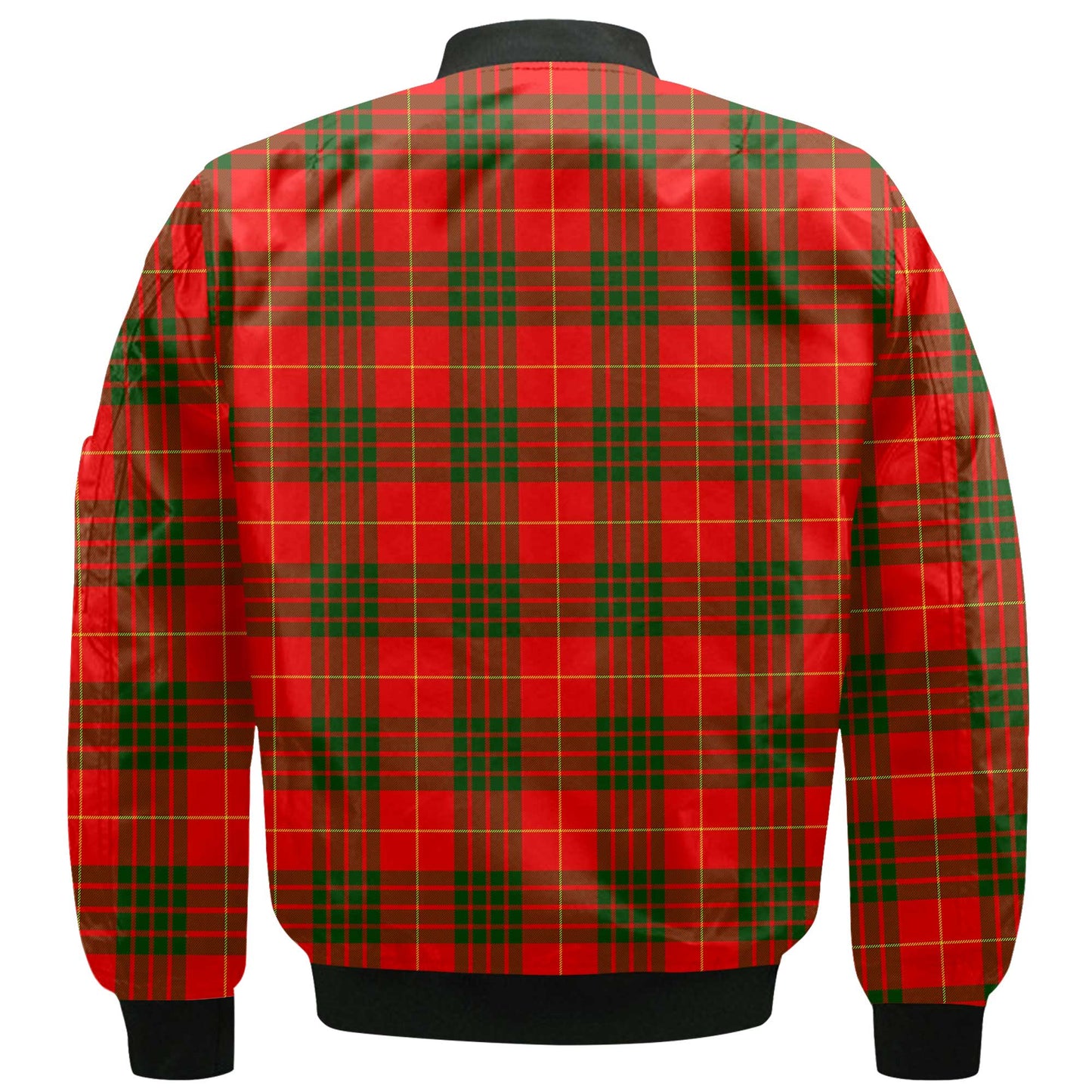 Clan Cameron Tartan Men Bomber Jacket Crest And Plaid Basic Style