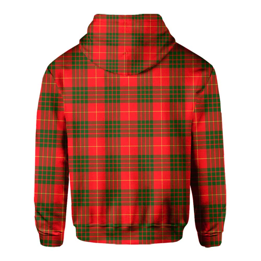 Clan Cameron Tartan Men Hoodie Crest And Plaid Basic Style