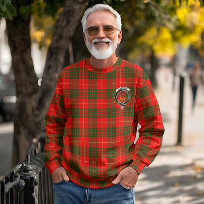 Clan Cameron Tartan Men Sweatshirt Crest And Plaid Basic Style