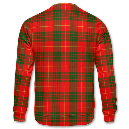 Clan Cameron Tartan Men Sweatshirt Crest And Plaid Basic Style