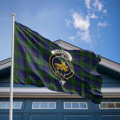 Clan Campbell Tartan Flag Crest And Plaid Basic Style