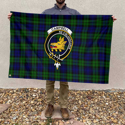 Clan Campbell Tartan Flag Crest And Plaid Basic Style