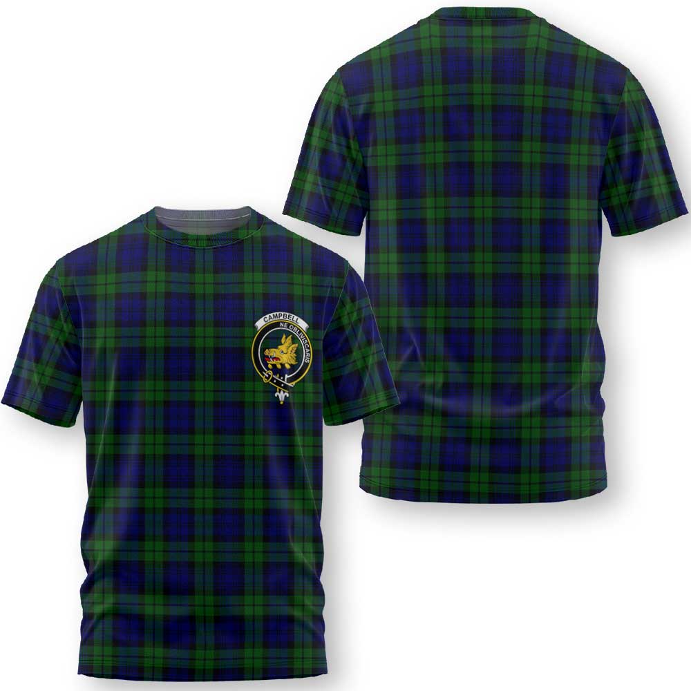 Clan Campbell Tartan Men T Shirt Crest And Plaid Basic Style