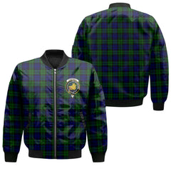 Clan Campbell Tartan Women Bomber Jacket Crest And Plaid Basic Style