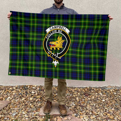 Clan Campbell Of Breadalbane Tartan Flag 1 Crest And Plaid Basic Style Tartan House Flag Crest And Plaid Basic Style