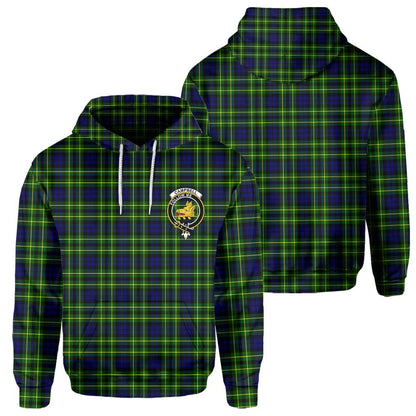 Clan Campbell Of Breadalbane Tartan Men Hoodie Crest And Plaid Basic Style