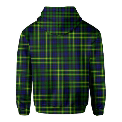 Clan Campbell Of Breadalbane Tartan Men Hoodie Crest And Plaid Basic Style