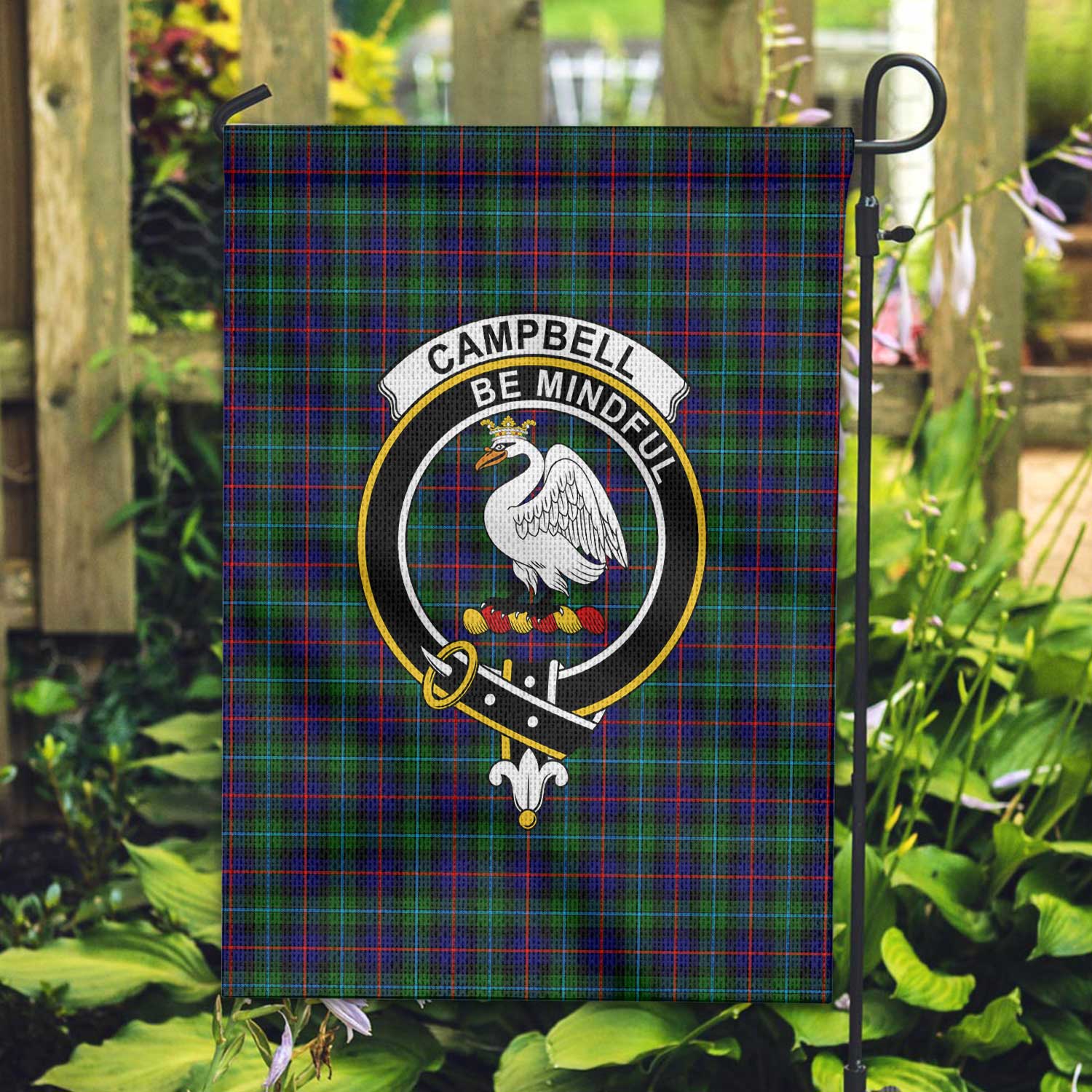 Clan Campbell Of Cawdor Tartan Garden Flag Crest And Plaid Basic Style