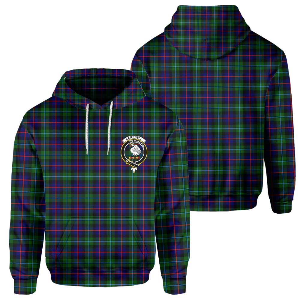 Clan Campbell Of Cawdor Tartan Men Hoodie Crest And Plaid Basic Style