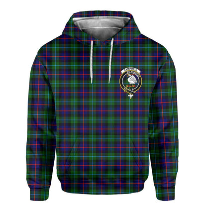 Clan Campbell Of Cawdor Tartan Men Hoodie Crest And Plaid Basic Style