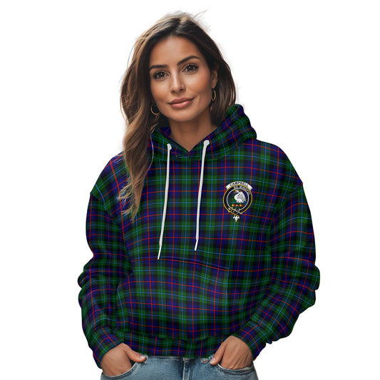 Clan Campbell Of Cawdor Tartan Women Hoodie Crest And Plaid Basic Style