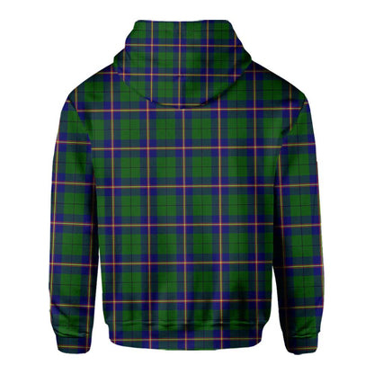 Clan Carmichael Tartan Men Hoodie Crest And Plaid Basic Style