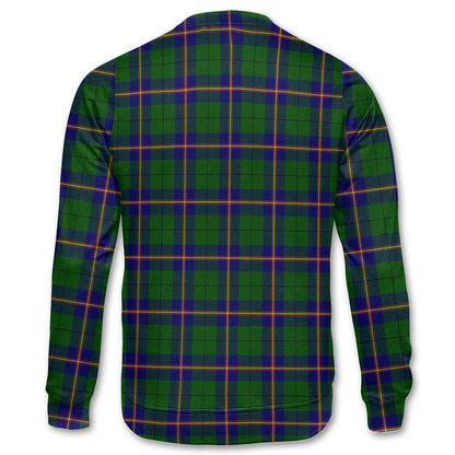 Clan Carmichael Tartan Men Sweatshirt Crest And Plaid Basic Style