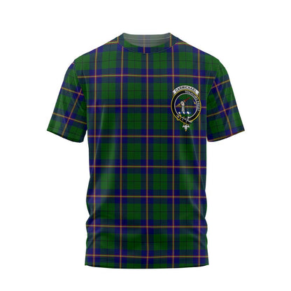 Clan Carmichael Tartan Men T Shirt Crest And Plaid Basic Style