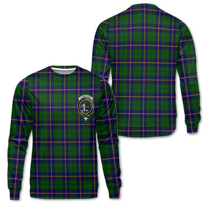 Clan Carmichael Tartan Women Sweatshirt Crest And Plaid Basic Style