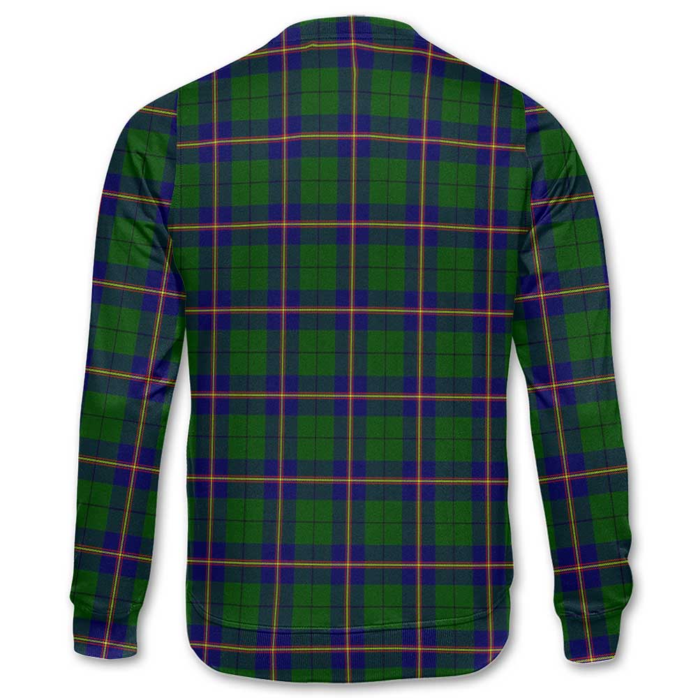 Clan Carmichael Tartan Women Sweatshirt Crest And Plaid Basic Style