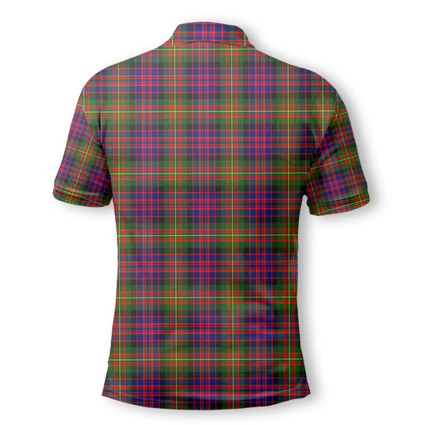 Clan Carnegie Tartan Golf Men Polo Shirt Crest And Plaid Basic Style