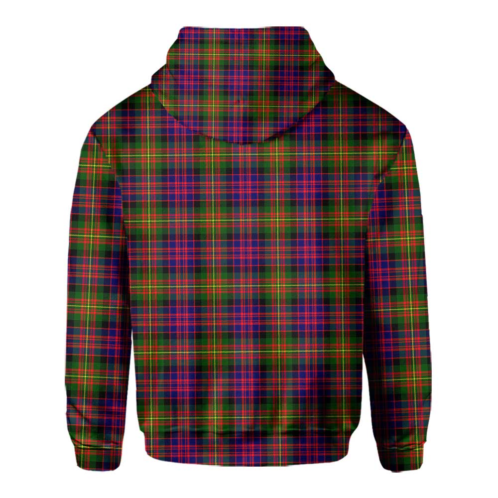 Clan Carnegie Tartan Men Hoodie Crest And Plaid Basic Style