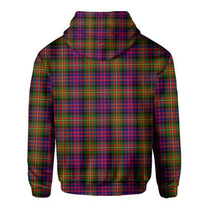 Clan Carnegie Tartan Men Hoodie Crest And Plaid Basic Style