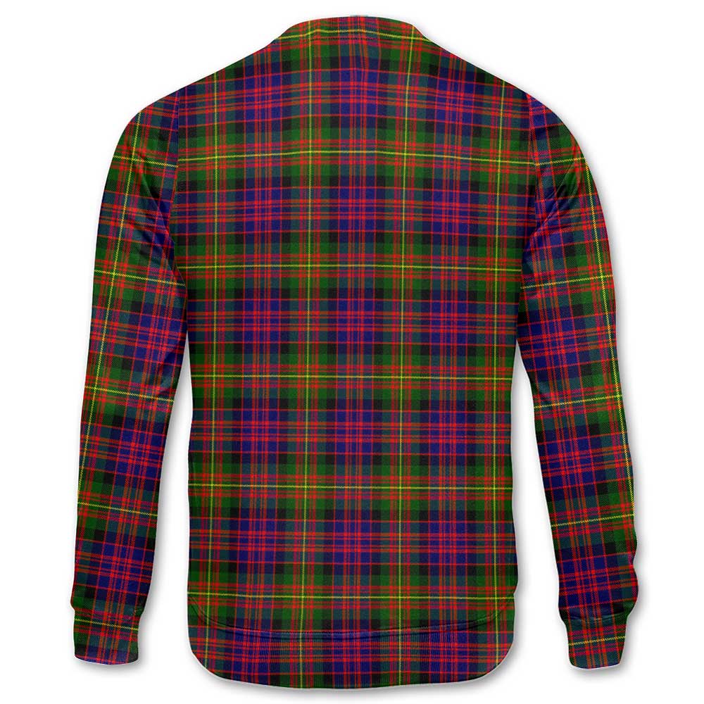 Clan Carnegie Tartan Men Sweatshirt Crest And Plaid Basic Style