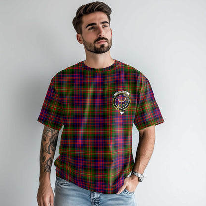 Clan Carnegie Tartan Men T Shirt Crest And Plaid Basic Style