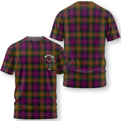 Clan Carnegie Tartan Men T Shirt Crest And Plaid Basic Style