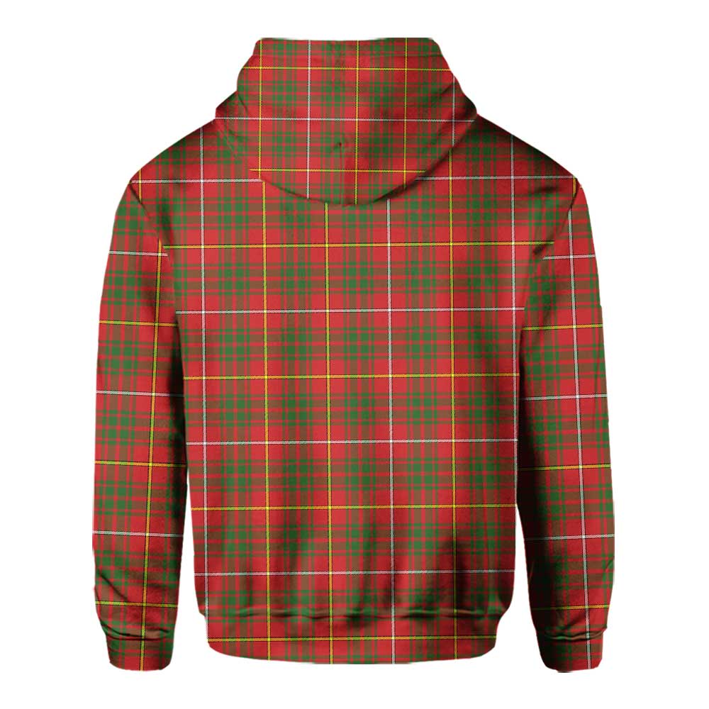 Clan Carruthers Tartan Men Hoodie Crest And Plaid Basic Style