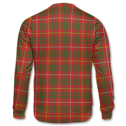 Clan Carruthers Tartan Men Sweatshirt Crest And Plaid Basic Style