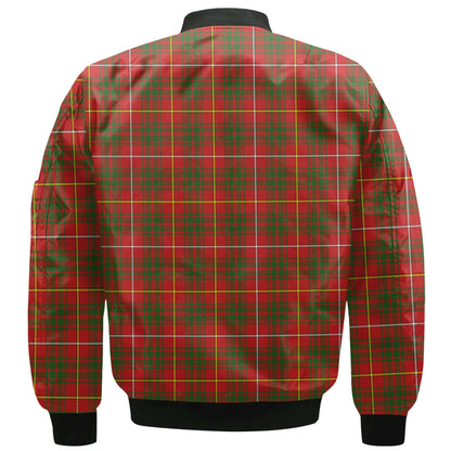 Clan Carruthers Tartan Women Bomber Jacket Crest And Plaid Basic Style