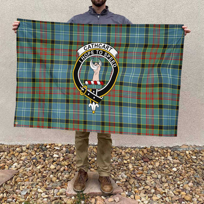 Clan Cathcart Tartan Flag 1 Crest And Plaid Basic Style Tartan House Flag Crest And Plaid Basic Style