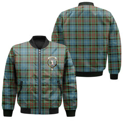 Clan Cathcart Tartan Men Bomber Jacket Crest And Plaid Basic Style