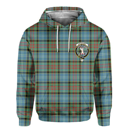 Clan Cathcart Tartan Men Hoodie Crest And Plaid Basic Style