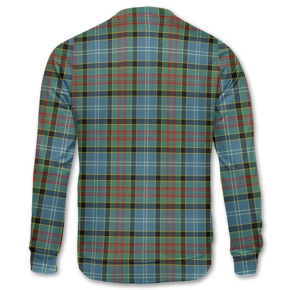 Clan Cathcart Tartan Men Sweatshirt Crest And Plaid Basic Style