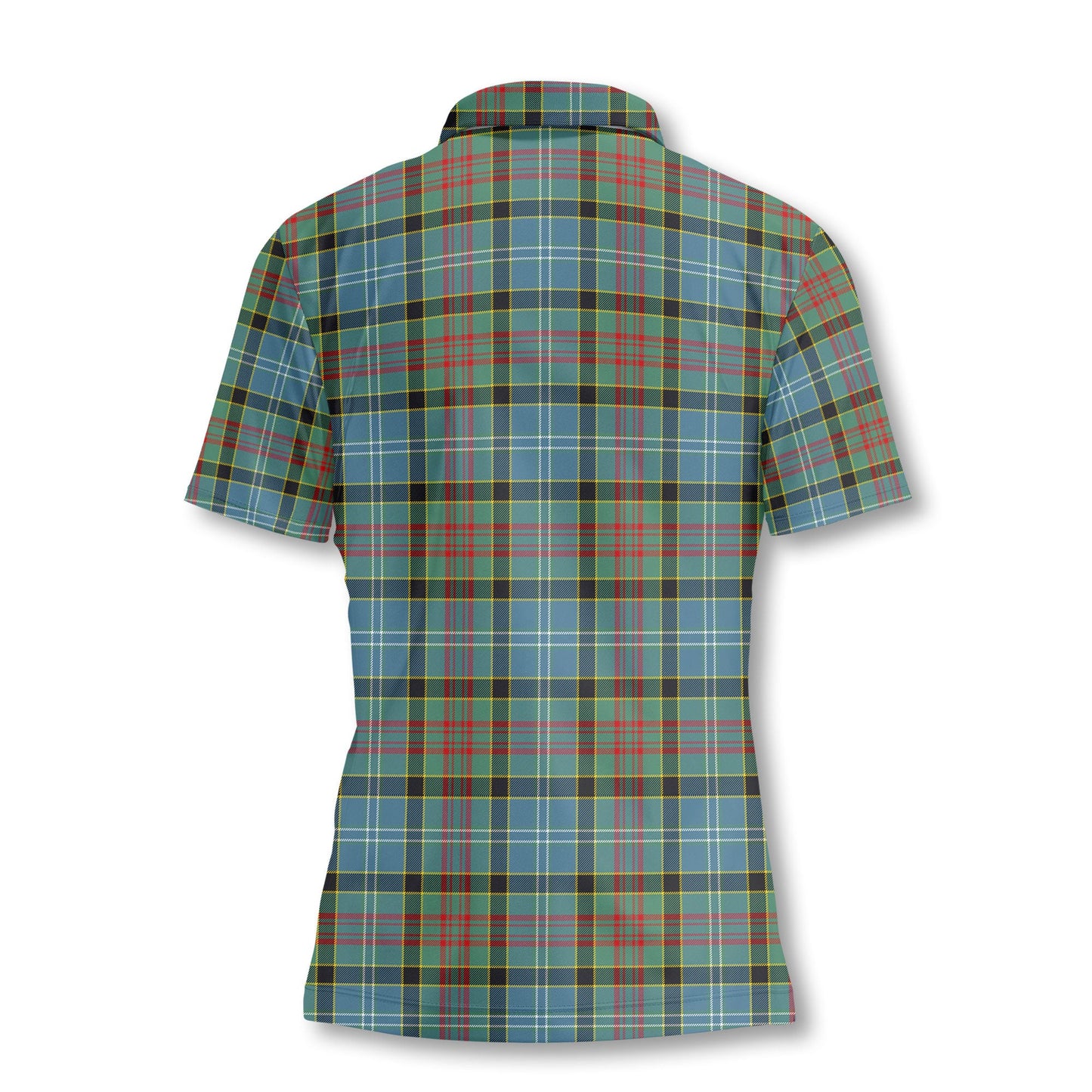 Clan Cathcart Tartan Women Polo Shirt Crest And Plaid Basic Style