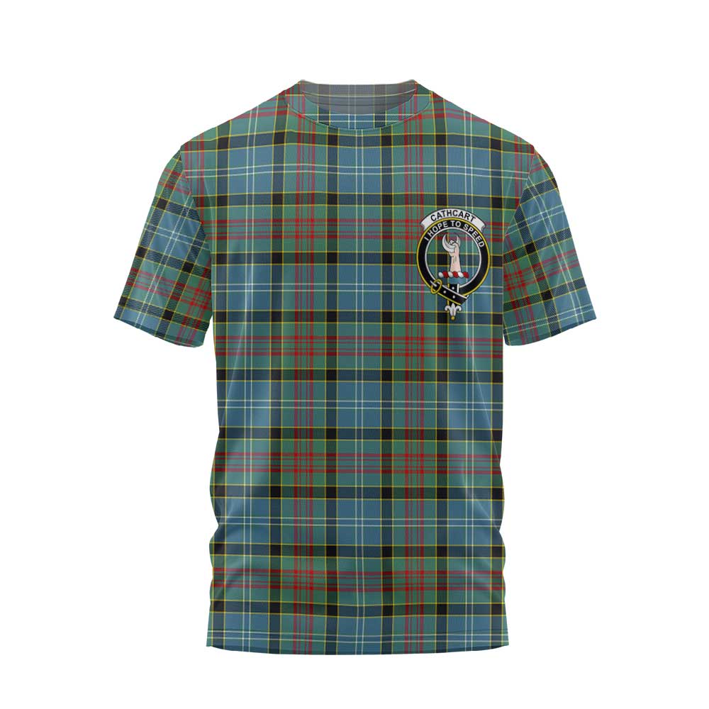 Clan Cathcart Tartan Women T Shirt Crest And Plaid Basic Style