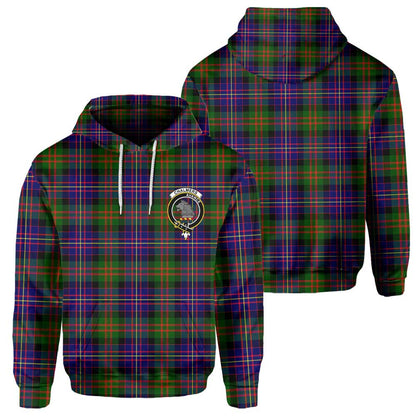 Clan Chalmers Tartan Men Hoodie Crest And Plaid Basic Style