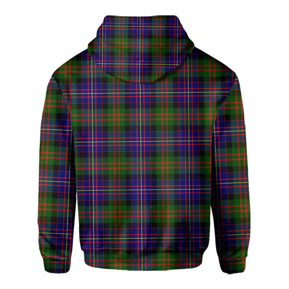 Clan Chalmers Tartan Men Hoodie Crest And Plaid Basic Style