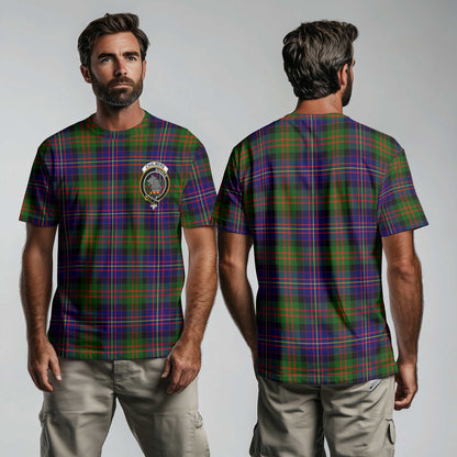 Clan Chalmers Tartan Men T Shirt Crest And Plaid Basic Style