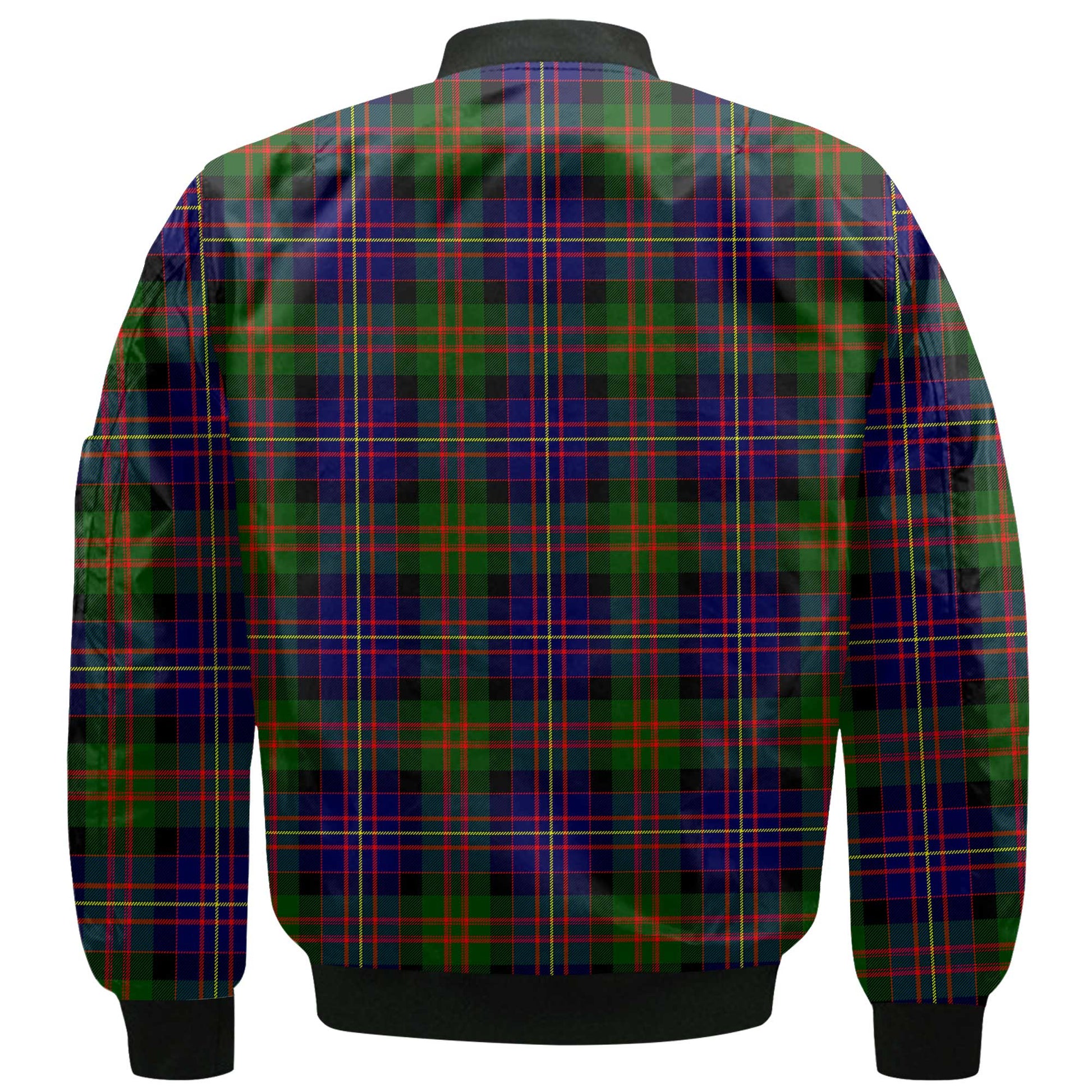 Clan Chalmers Tartan Women Bomber Jacket Crest And Plaid Basic Style