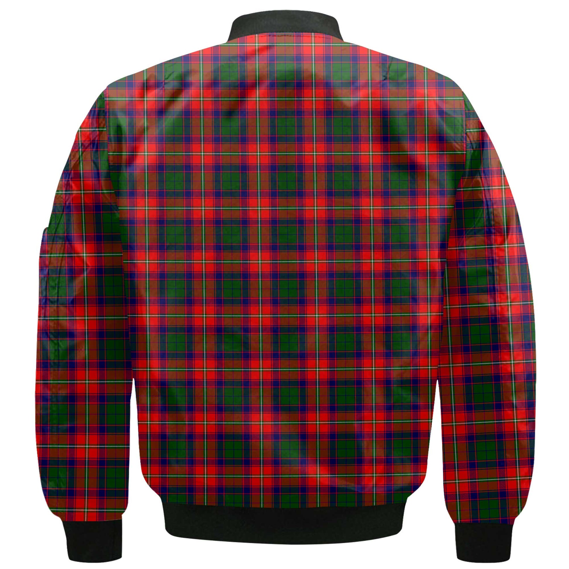 Clan Charteris Tartan Men Bomber Jacket Crest And Plaid Basic Style